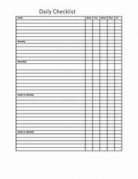Image result for 30-Day Printable Checklist Sheets