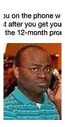Image result for Black Guy On Phone Meme Walmart