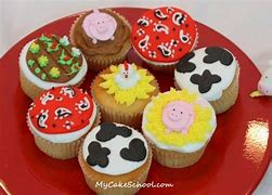 Image result for Farm Scene Made Out of Cupcakes