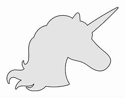 Image result for Unicorn Stencil Profile