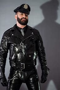 Image result for Full Leather Uniform Men