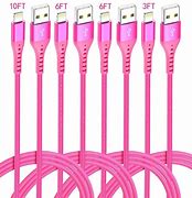 Image result for iphone 5 pink charger cables
