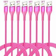 Image result for iphone 5 pink charger cables