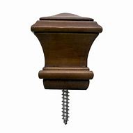 Image result for Wooden Curtain Rod Finials