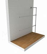 Image result for Wall Fixed Clothes Rails