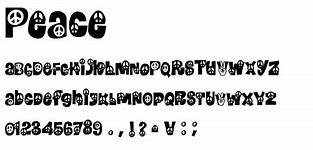Image result for Peace Font