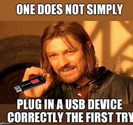 Image result for USB Plug with Eyes Meme