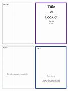 Image result for 12 Page Booklet Template Word