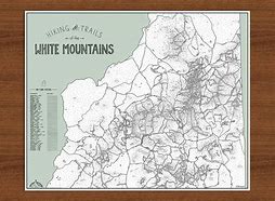 Image result for White Mountains Map for Framing