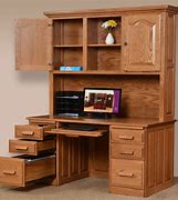 Image result for Computer Desk with Hutch and Drawers