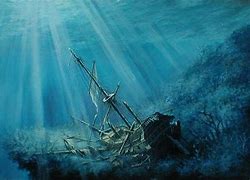 Image result for Sunken Pirate Ship Art