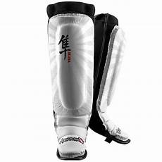 Hayabusa Ikusa Shin Guards White Minotaur Fight Store