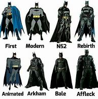 Image result for Batman Trilogy Suit Evolution