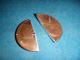 Image result for Cut Half Penny