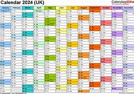 Image result for British Calendar 2024 6 Months