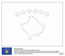 Image result for Kosovo Flag Coloring Page