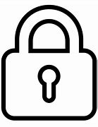 Image result for Lock Button Image Black and White with Notif