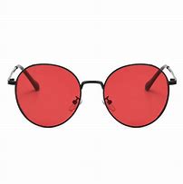 Image result for Round Dark Red Sunglasses