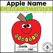 Image result for Apple Basket Name Craft