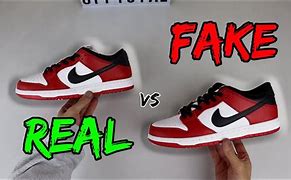 Image result for Real vs Fake Nike Dunks