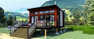 Image result for Off-Grid Tiny House Cabin