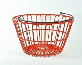 Image result for Orange Metal Basket