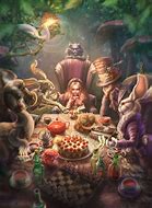 Image result for Alice in Wonderland Artwork Tea Party