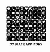 Image result for Black App Icons iOS