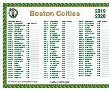 Image result for Celtics Schedule