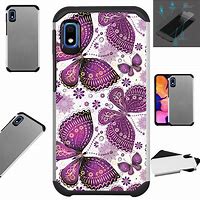 Image result for Samsung Galaxy A10E Phone Case Purple Hibiscus