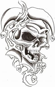 Image result for Skull Stencil Designs