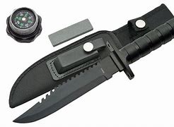 Image result for Survival Knife with Compass