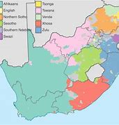 Image result for South Africa Language Map