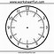Image result for Preschool Clock Face Template