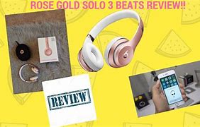 Image result for White and Rose Gold Beats