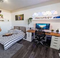 Image result for Bedroom Gaming Room Setup