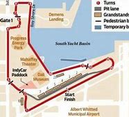 Image result for St. Pete IndyCar Race Track Layout