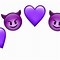 Image result for Black Singlet with Purple Devil Emoji