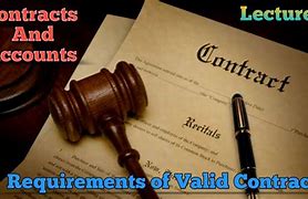 Image result for Requirements for a Valid Contract