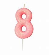 Image result for Pink Glitter Number 8