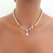 Image result for Necklace Attached to Earrings