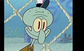 Image result for Squidward Smiling