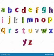Image result for 3D A to Z Alphabet Small Letters