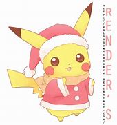 Image result for Chibi Pikachu Christmas