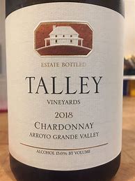 Talley Chardonnay California に対する画像結果