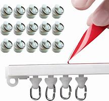 Image result for Adhesive Curtain Track