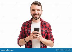 Image result for Man Holding Cell Phone