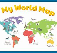 Image result for Simple World Map Kids