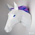 Image result for Unicorn Head Papercraft Template