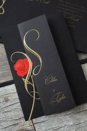 Image result for Red and Gold Wedding Invitations